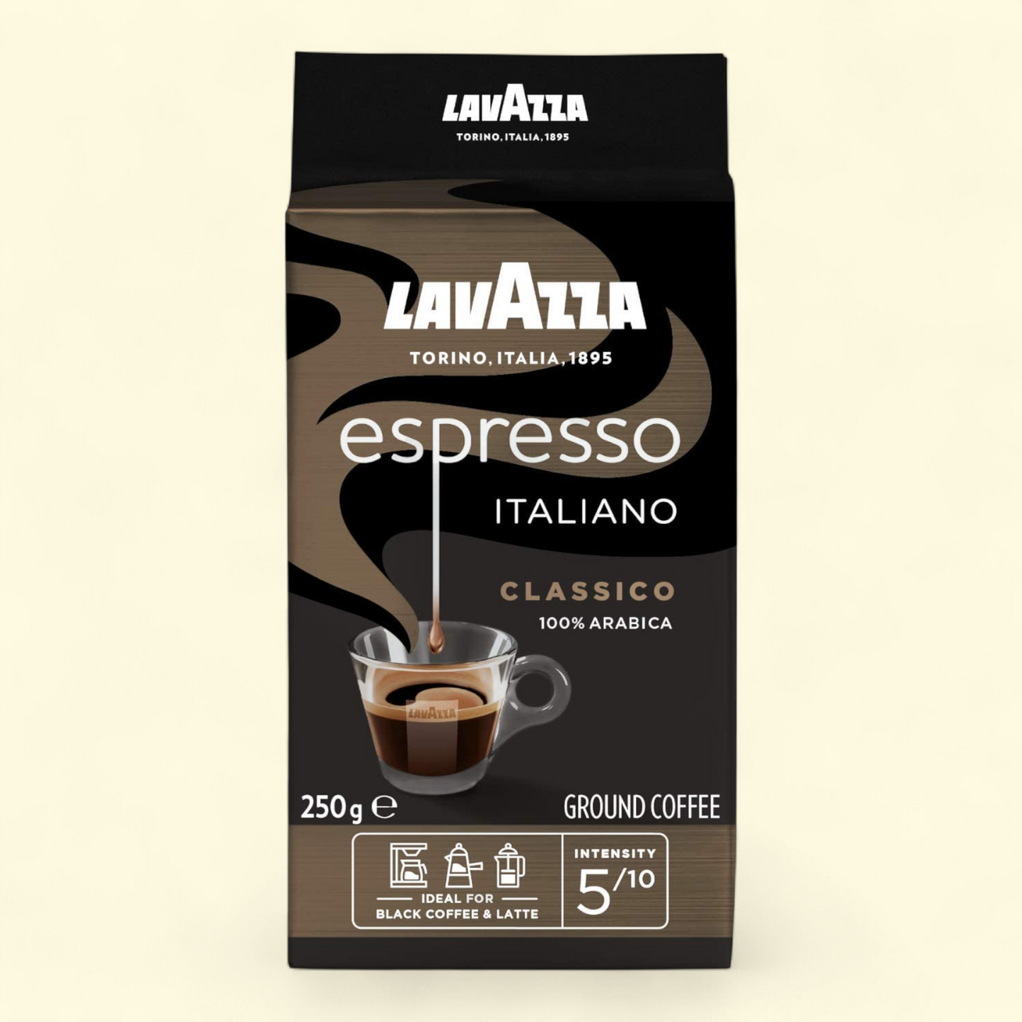 LavAzza Espresso Italiano Ground Coffee, Medium Roast, 12 oz