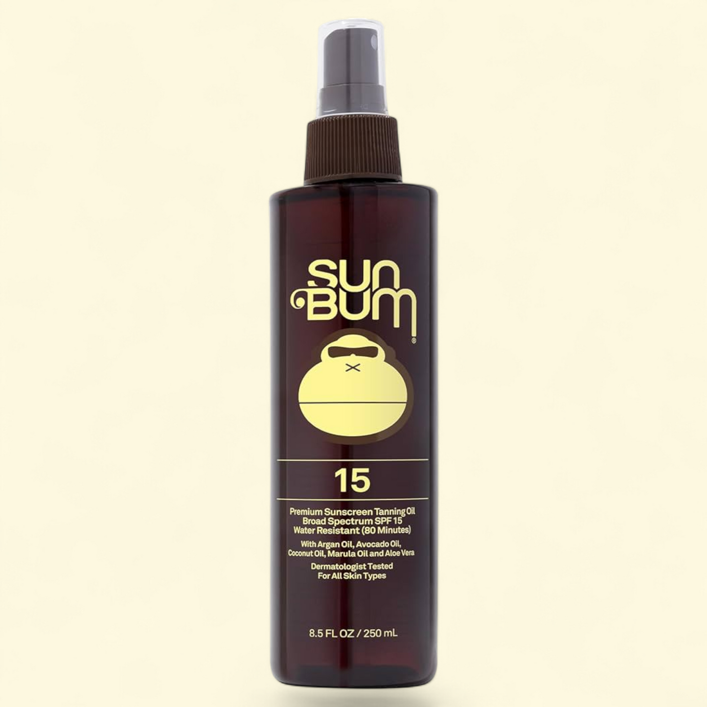 Huile solaire Sun Bum, indice de protection 15, 250 ml