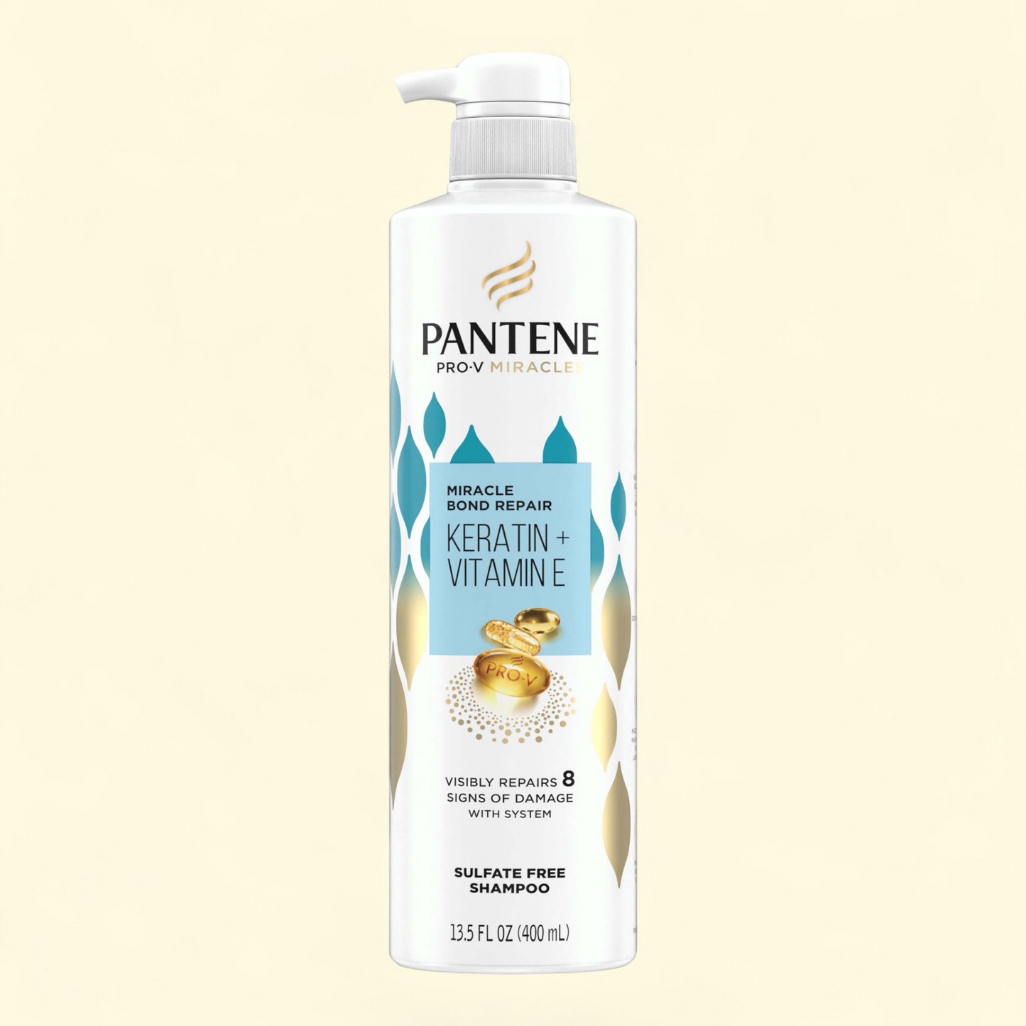Pantene Pro-V Miracles Bond Repair Keratin + Vitamin E Shampoo, 13.5 fl oz