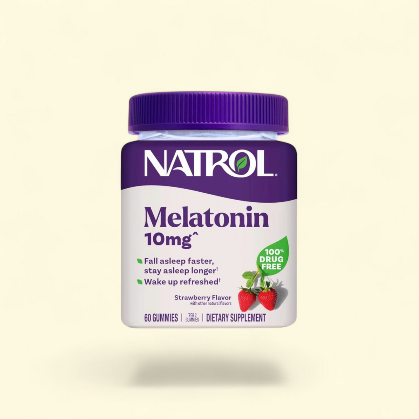 Natrol Melatonin Gummies, 10mg, 60 Strawberry Gummies