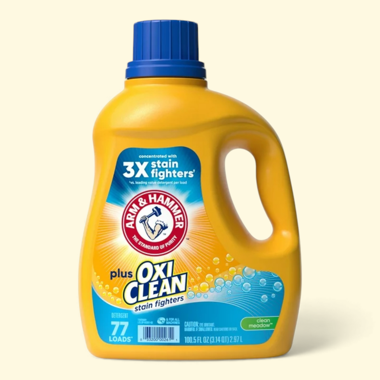 ARM & HAMMER Liquid Laundry Detergent, Clean Meadow, 100.5 fl oz