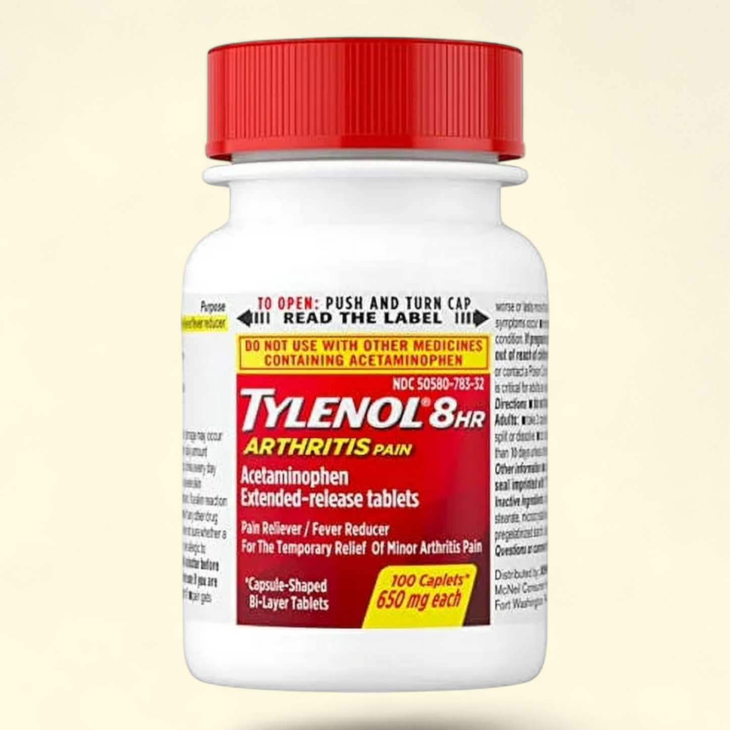 Tylenol Arthritis & Joint Pain Caplets, 100 Count