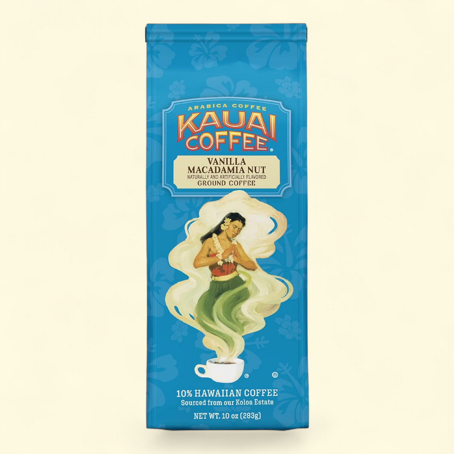 Kauai Coffee, Vanilla Macadamia Nut Ground Coffee, 10 oz