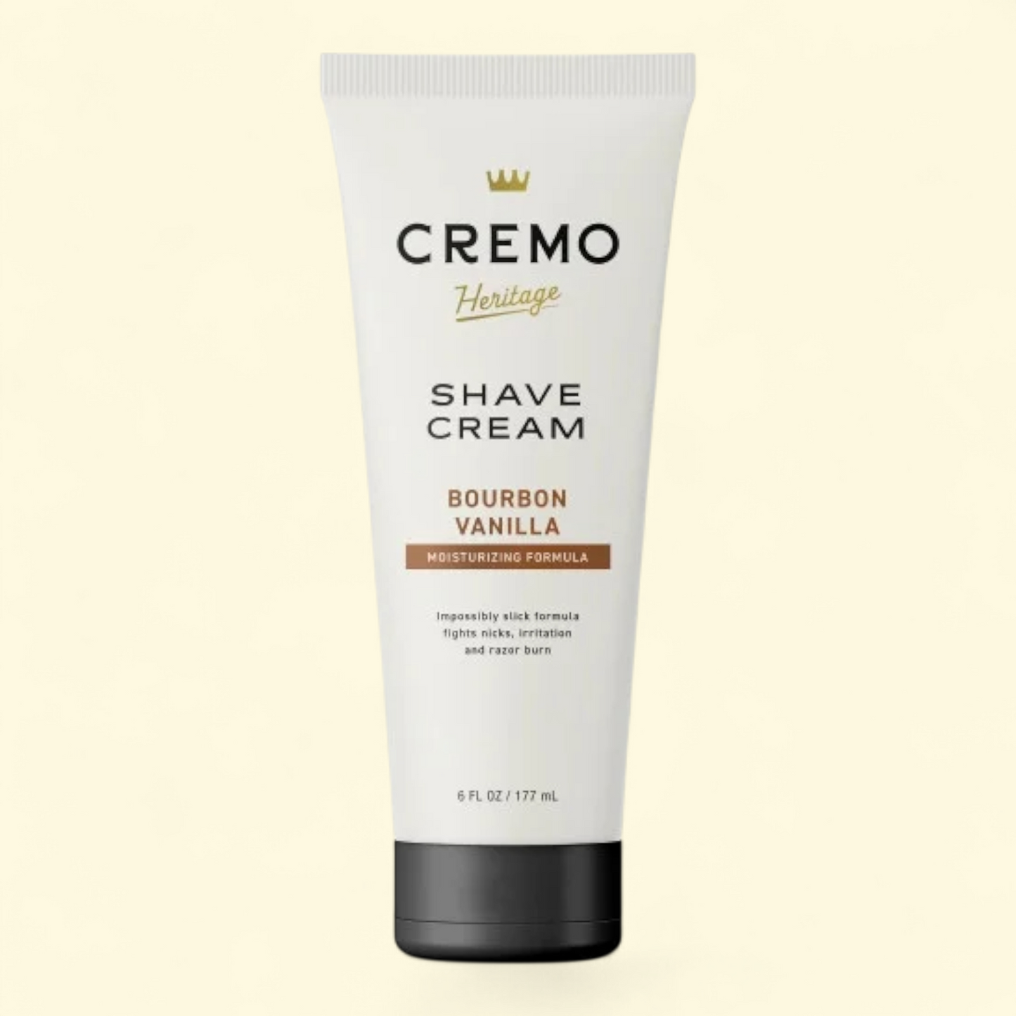 Cremo Men's Shave Cream, Bourbon Vanilla Scent, 6 fl oz