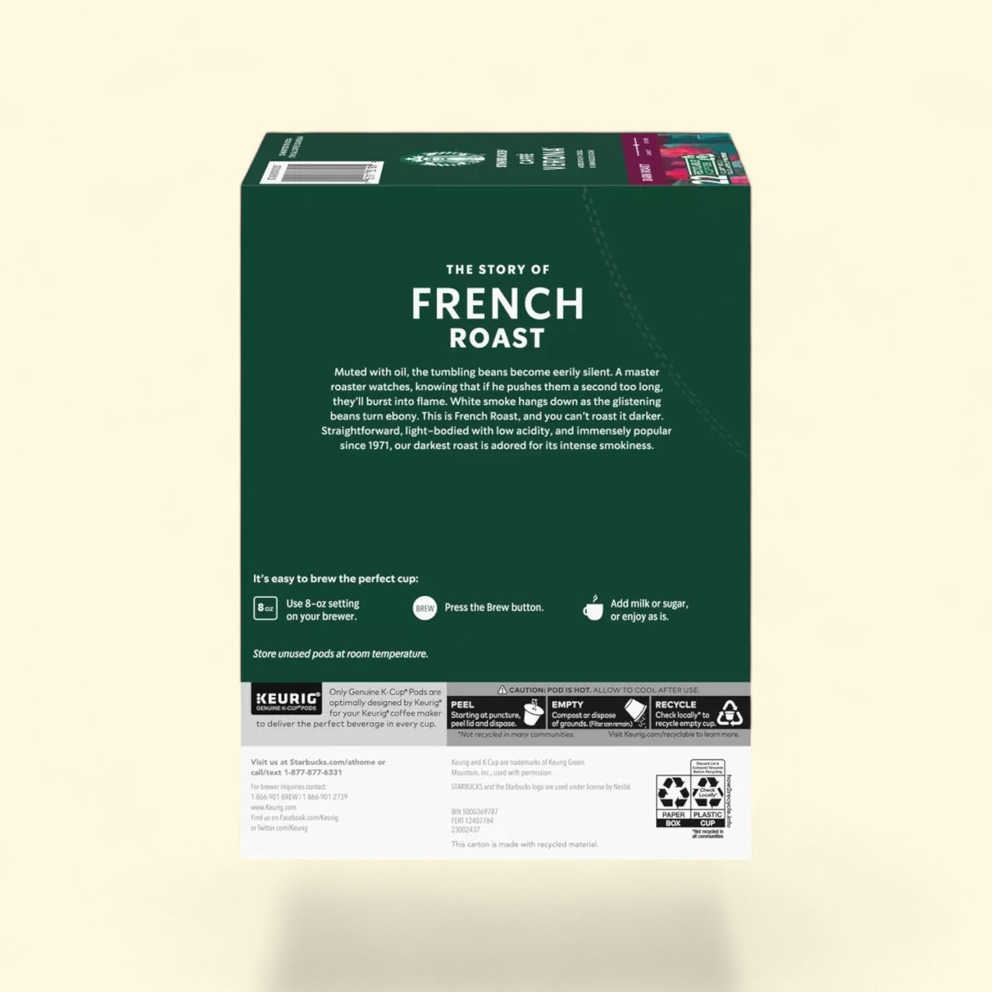 Starbucks French Dark Roast Coffee, 22 Count