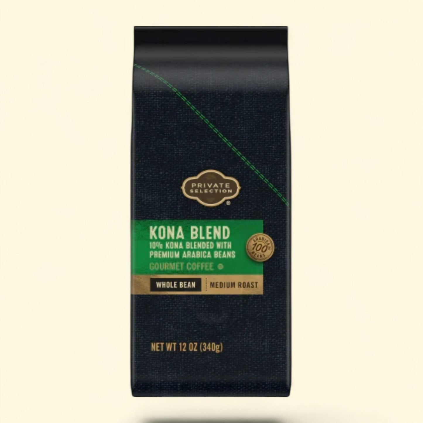 Private Selection, Kona Blend Medium Roast Whole Bean Coffee, 12 oz