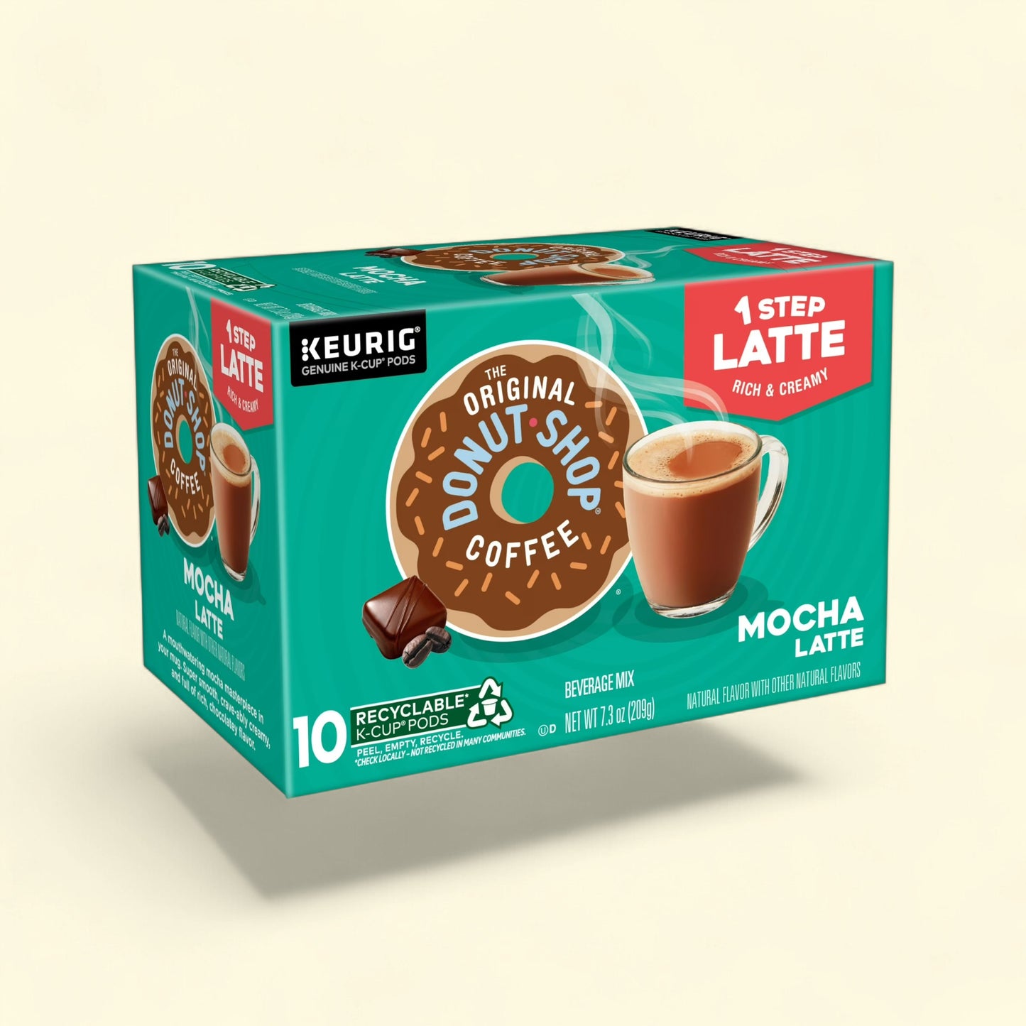 The Original Donut Shop, Mocha Latte K-Cup Coffee Pods, 10 Count