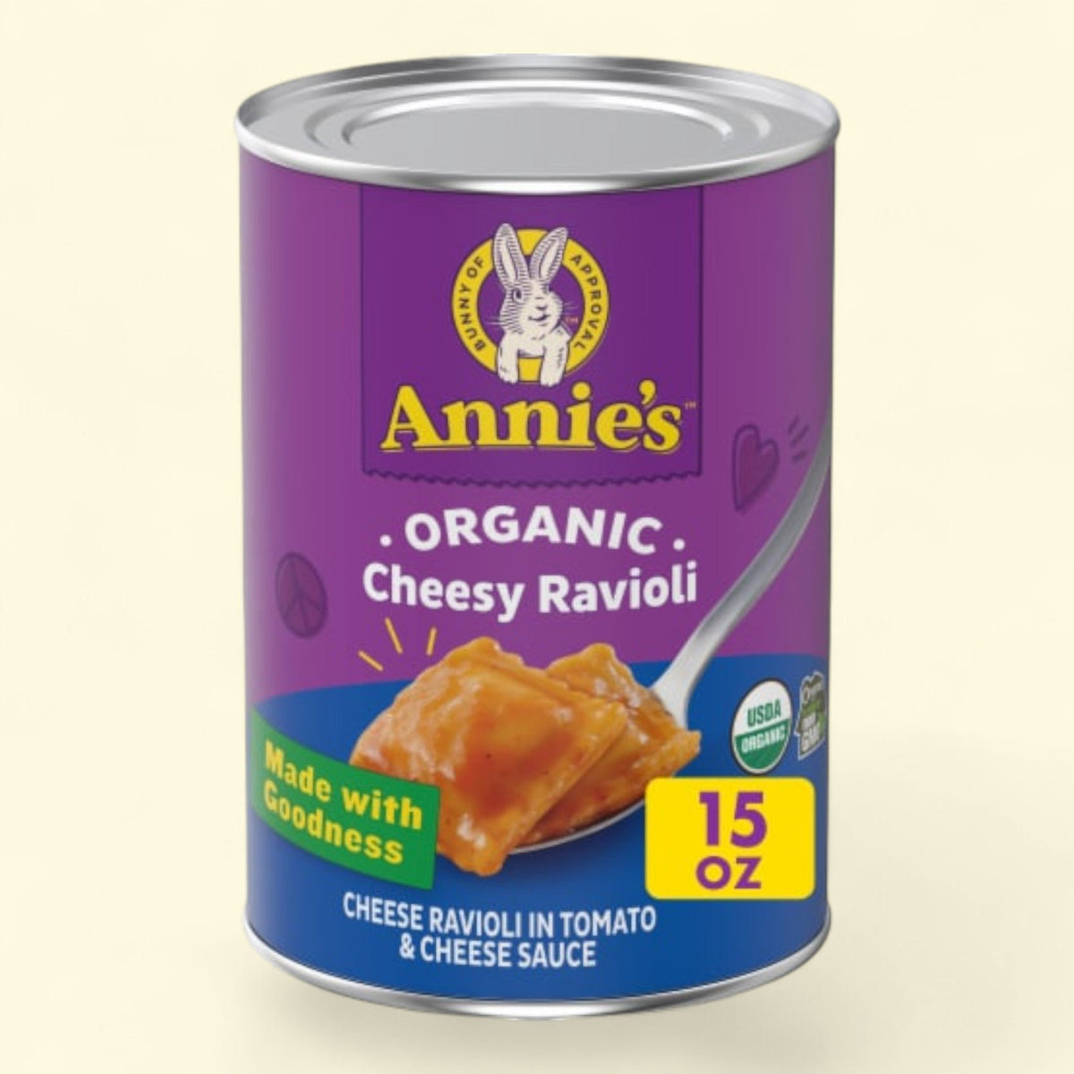 Annie's Organic Cheesy Ravioli, Tomato and Cheese Sauce, 15 oz.