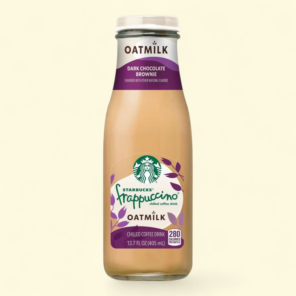 Starbucks Frappuccino Oatmilk Dark Chocolate Brownie Coffee Drink, 13.7 fl oz