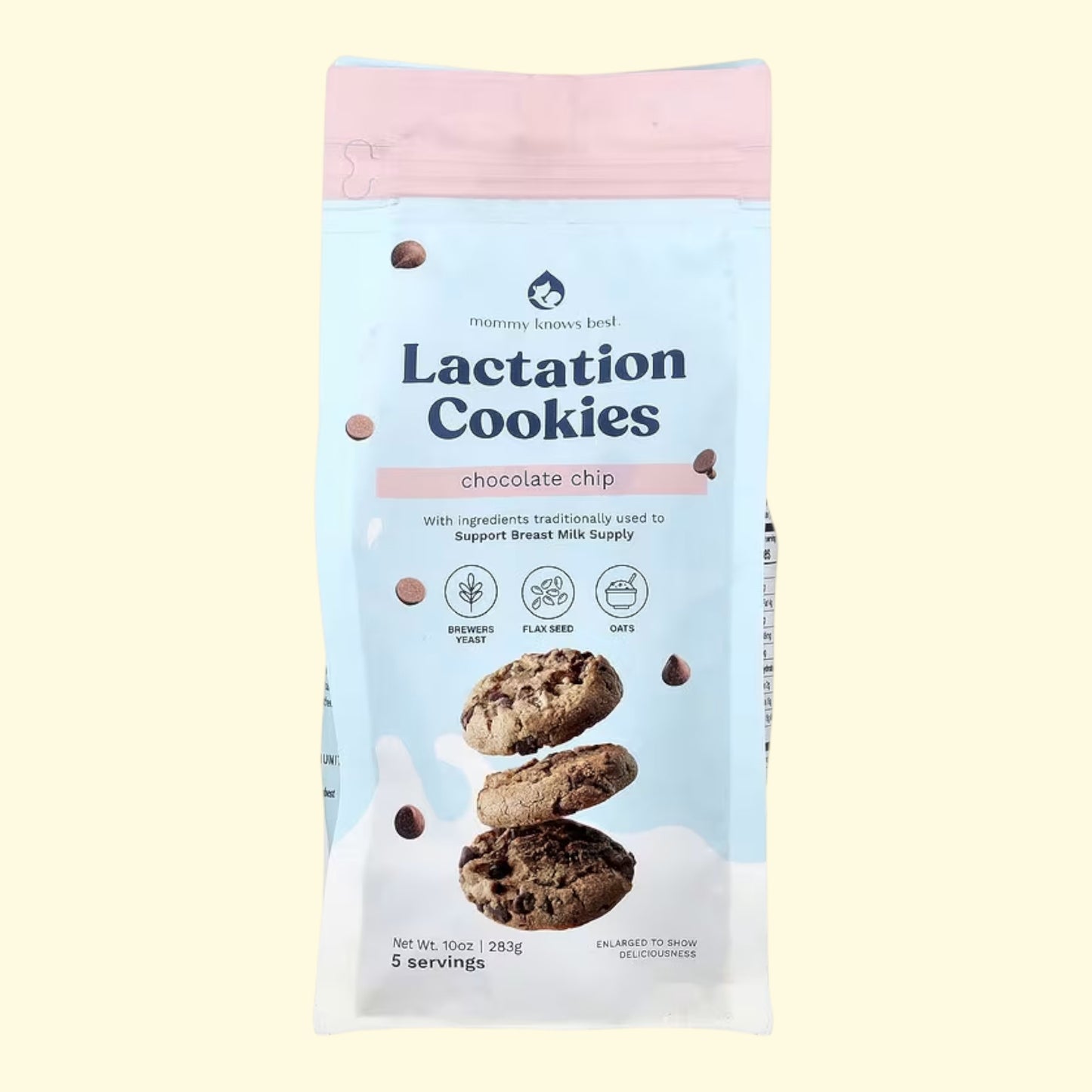 Mommy Knows Best Lactation Cookies, Chocolate Chip 10oz — authentic US product shipped worldwide by Treatspree