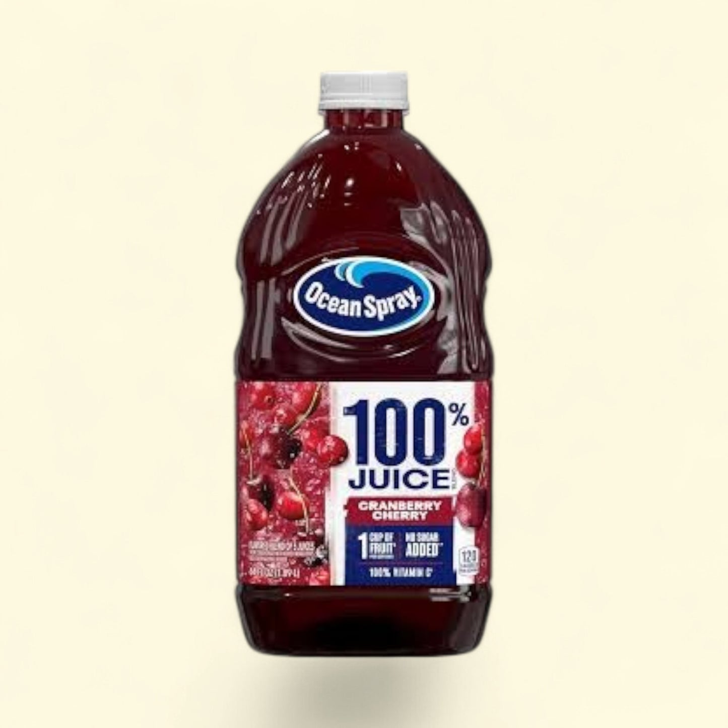 Treatspree Ocean Spray Cranberry Cherry 100% Juice, 64 fl oz bottle with 100% Vitamin C and no added sugar.