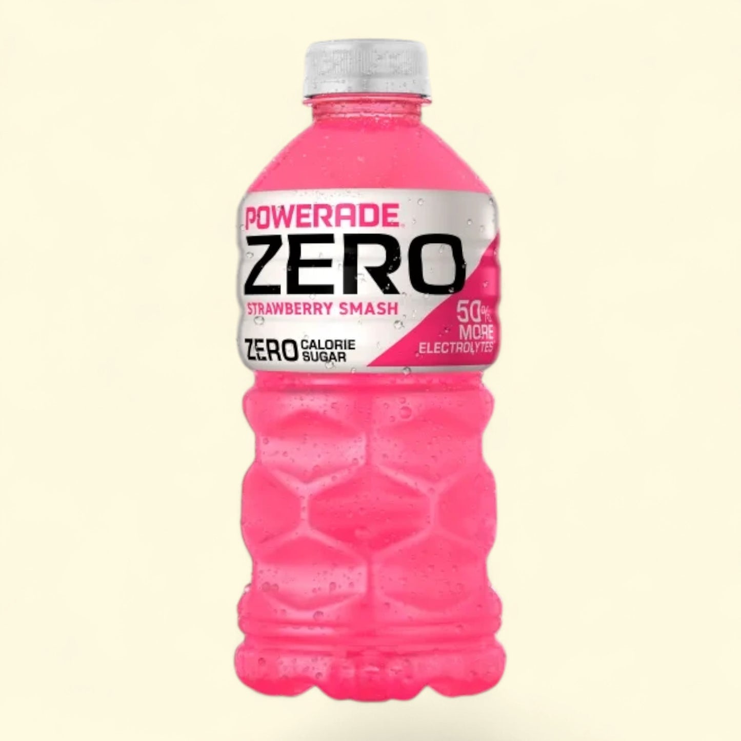 Treatspree Powerade Zero Strawberry Smash sports drink, 20 oz bottle with zero sugar and 50% more electrolytes.