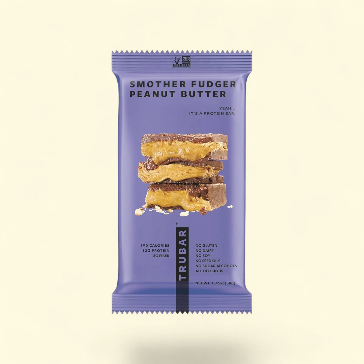 TRUBAR Protein Bar, Smother Fudger Peanut Butter, 5 Count — authentic US product shipped worldwide by Treatspree