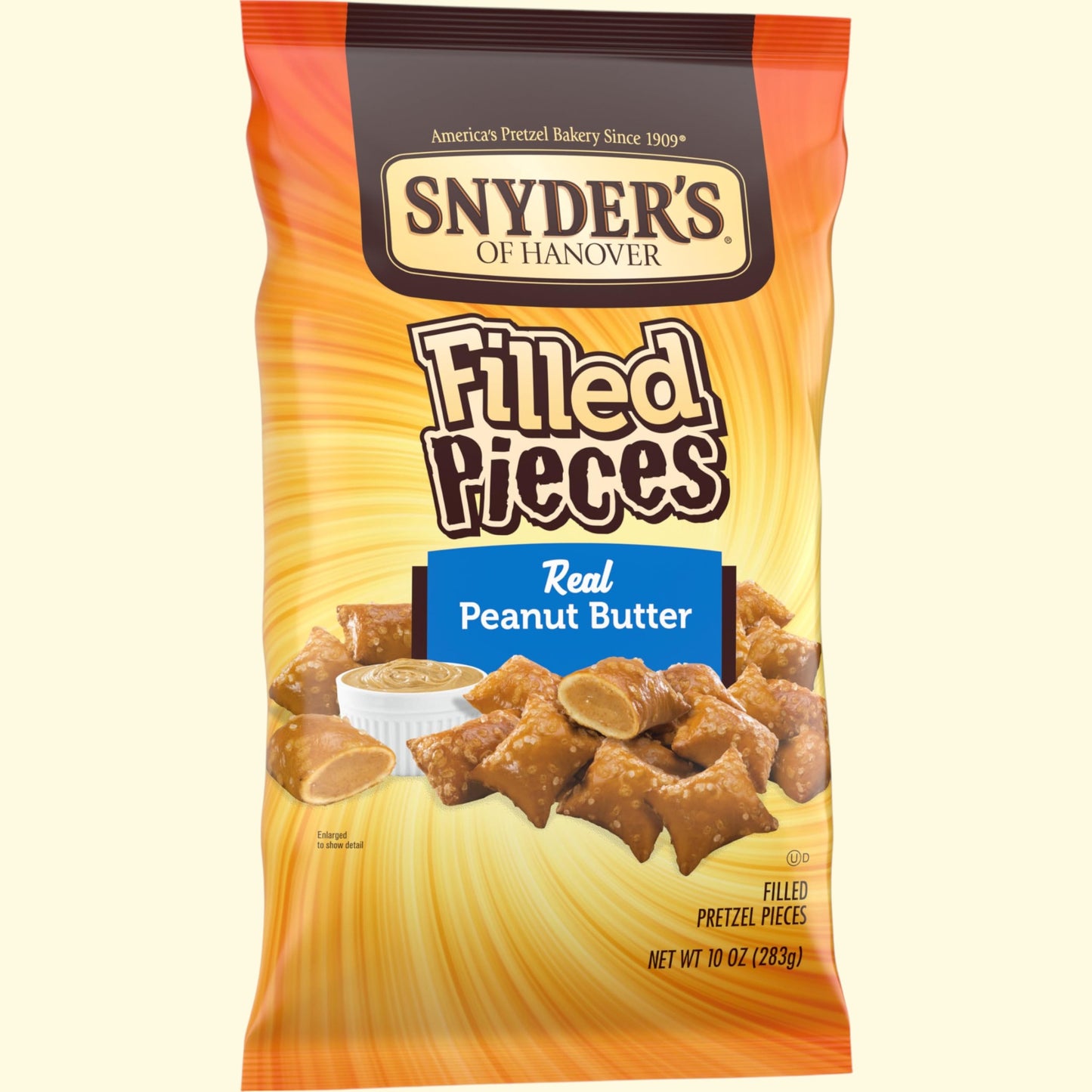 Snyder's of Hanover Pretzel Pieces Peanut Butter Filled, 10oz — authentic US product shipped worldwide by Treatspree