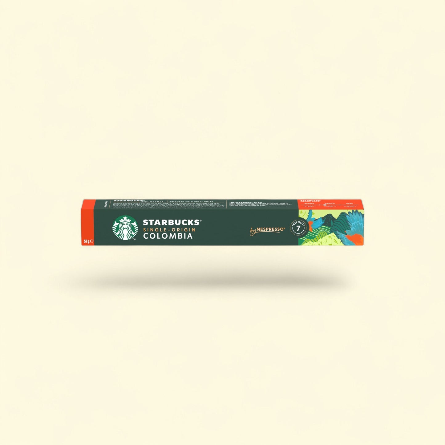 Treatspree Starbucks Single-Origin Colombia Nespresso Vertuo coffee pods, medium roast, intensity 7, 10 count.