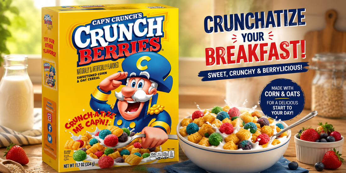 Quaker Cap'n Crunch Crunch Berries Cereal, 18.7 oz (530g) — The Cereal That Never Gets Old