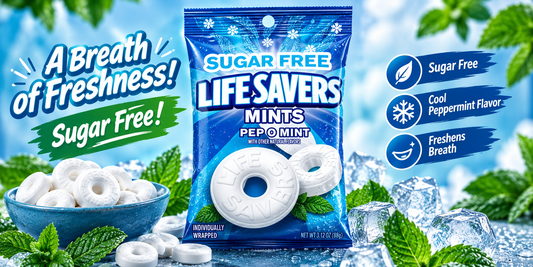 Life Savers Pep-O-Mint Breath Mints Hard Candy, Sharing Size, 13 oz Bag – The Classic Mint That Never Goes Out of Style