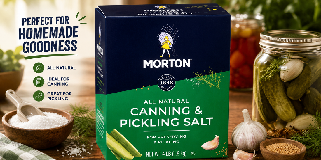 Morton Canning and Pickling Salt 4 Lb Box – The Only Salt You Need for Perfect Preserving