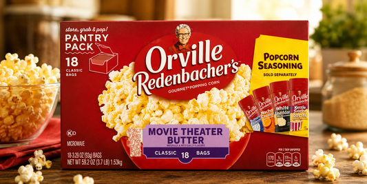 Orville Redenbacher's Microwave Movie Theater Butter, 39.49 oz — The Popcorn That Deserves a Standing Ovation