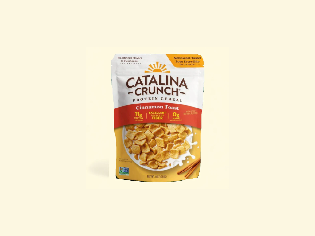 Cinnamon Keto Cereal | Low-carb, Zero Sugar, Plant Protein | Catalina Crunch