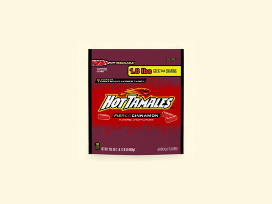 Hot Tamales Fierce Cinnamon Chewy Candy Stand Up Bag 816g
