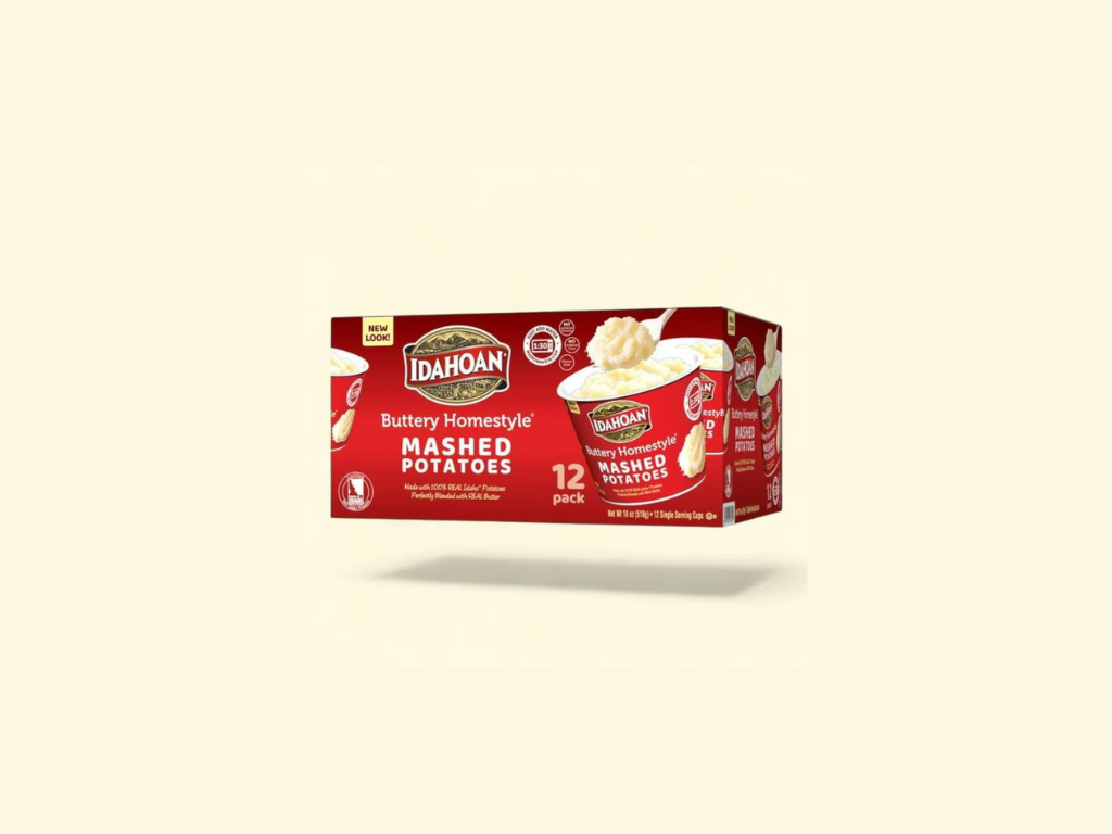 Idahoan Buttery Homestyle Mashed Potatoes, 1.5 oz cup (12-Pack)