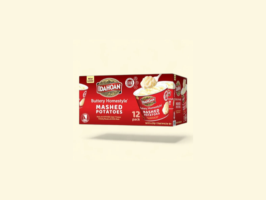 Idahoan Buttery Homestyle Mashed Potatoes, 1.5 oz cup (12-Pack)