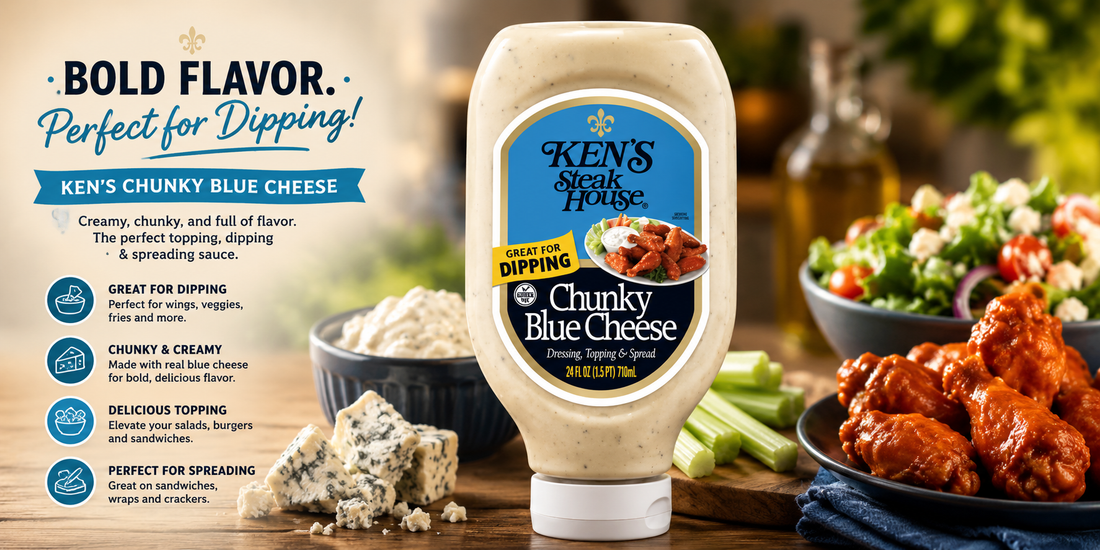 Ken's Chunky Blue Cheese Dressing, 16 oz, 2 pk – The Bold, Creamy Dressing You've Been Missing