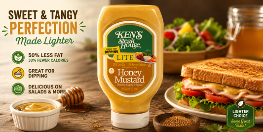 Ken's Steak House Squeezable Honey Mustard 24 fl oz Bottle — The Condiment You Didn't Know You Were Missing