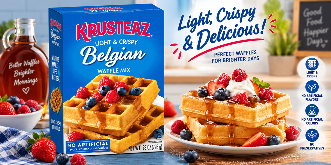 Krusteaz Belgian Waffle Mix, 28 oz