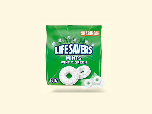 LifeSavers Mints Wint o Green: Sharing Size and Individually Wrapped (14.5 oz / 411.1g)