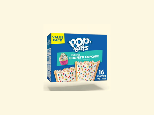 Pop-Tarts Cupcake Flavor 16 Count. Frosted Confetti. 27 oz. (786 g)