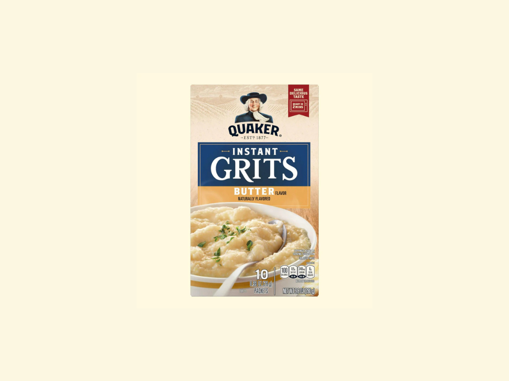 Quaker Instant Grits, Butter, 0.98oz Packets, (10 Pack)