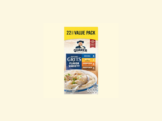 Quaker Instant Grits, Original, 0.98oz Packets (10 Pack)
