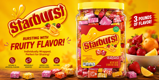 Skittles Original Candy Jar (54 oz.): Bulk Candy for Parties, Offices & Everyday Snacking