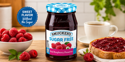 Smucker's Sugar Free Red Raspberry Preserves 12.75 oz – The Guilt-Free Jam You've Been Looking For