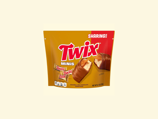 Twix Caramel Minis Size Chocolate Cookie Bar Candy 9.7-Ounce Bag