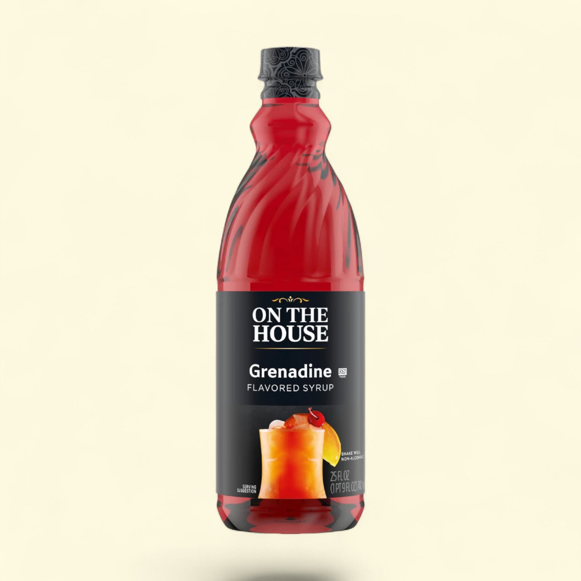 On the House Grenadine Flavored Syrup, 25 oz — authentic US product shipped worldwide by Treatspree