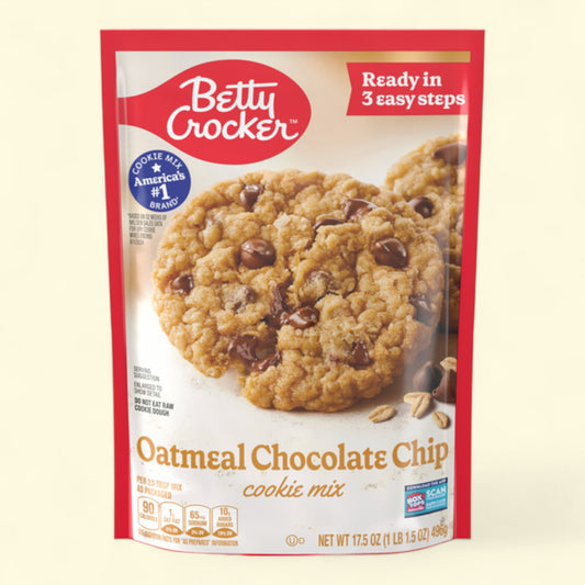 Betty Crocker Oatmeal Chocolate Chip Cookies, 17.5 oz
