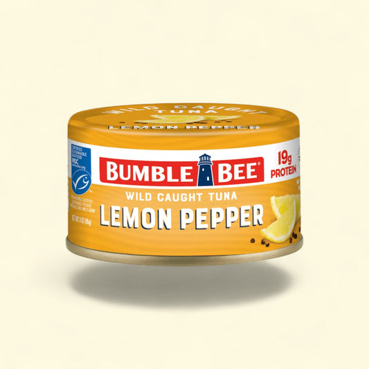 Bumble Bee MSC Lemon Pepper Tuna Can, 3 oz — authentic US product shipped worldwide by Treatspree