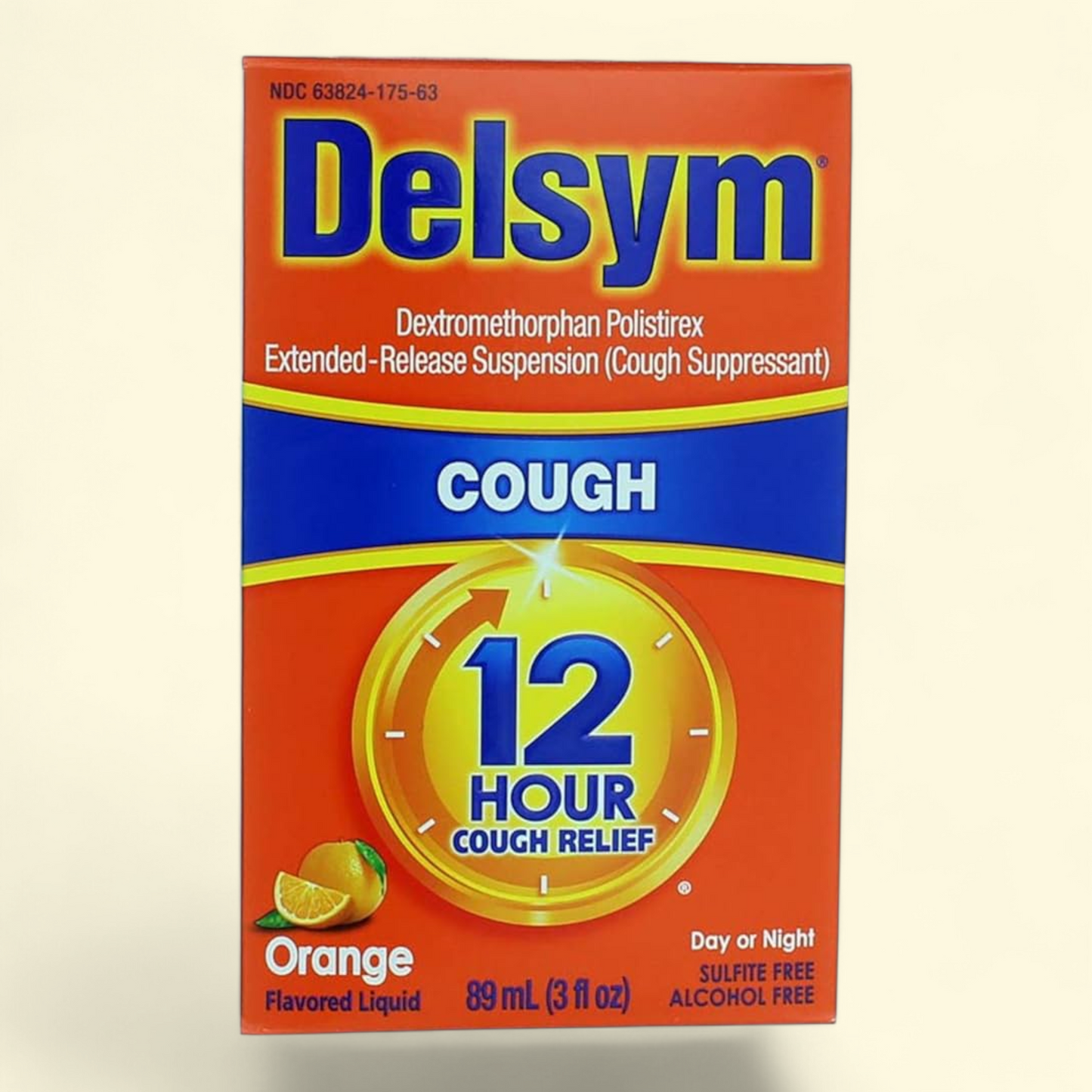 Delsym Children's Cough Relief Liquid Medicine, Orange Flavor, 3 fl oz