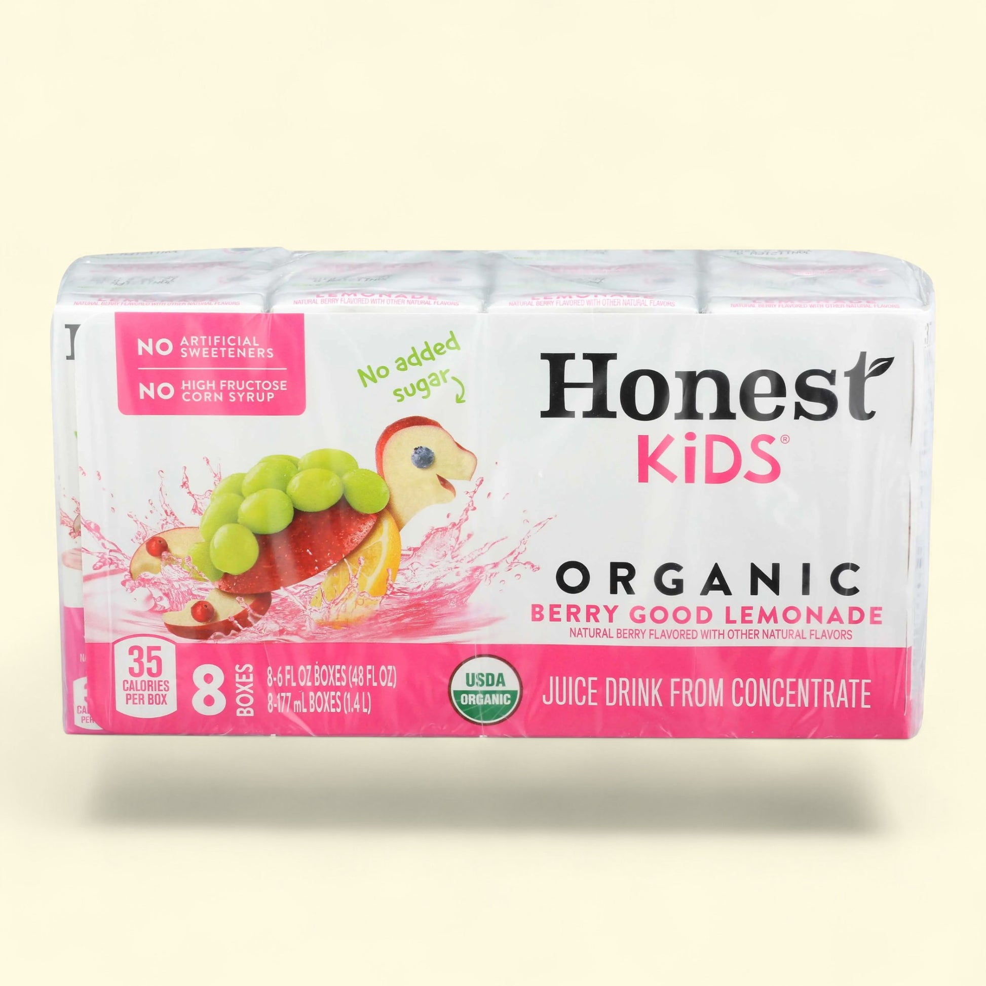 Honest Kids Berry Good Lemonade, 6 fl oz, 8 Juice Boxes