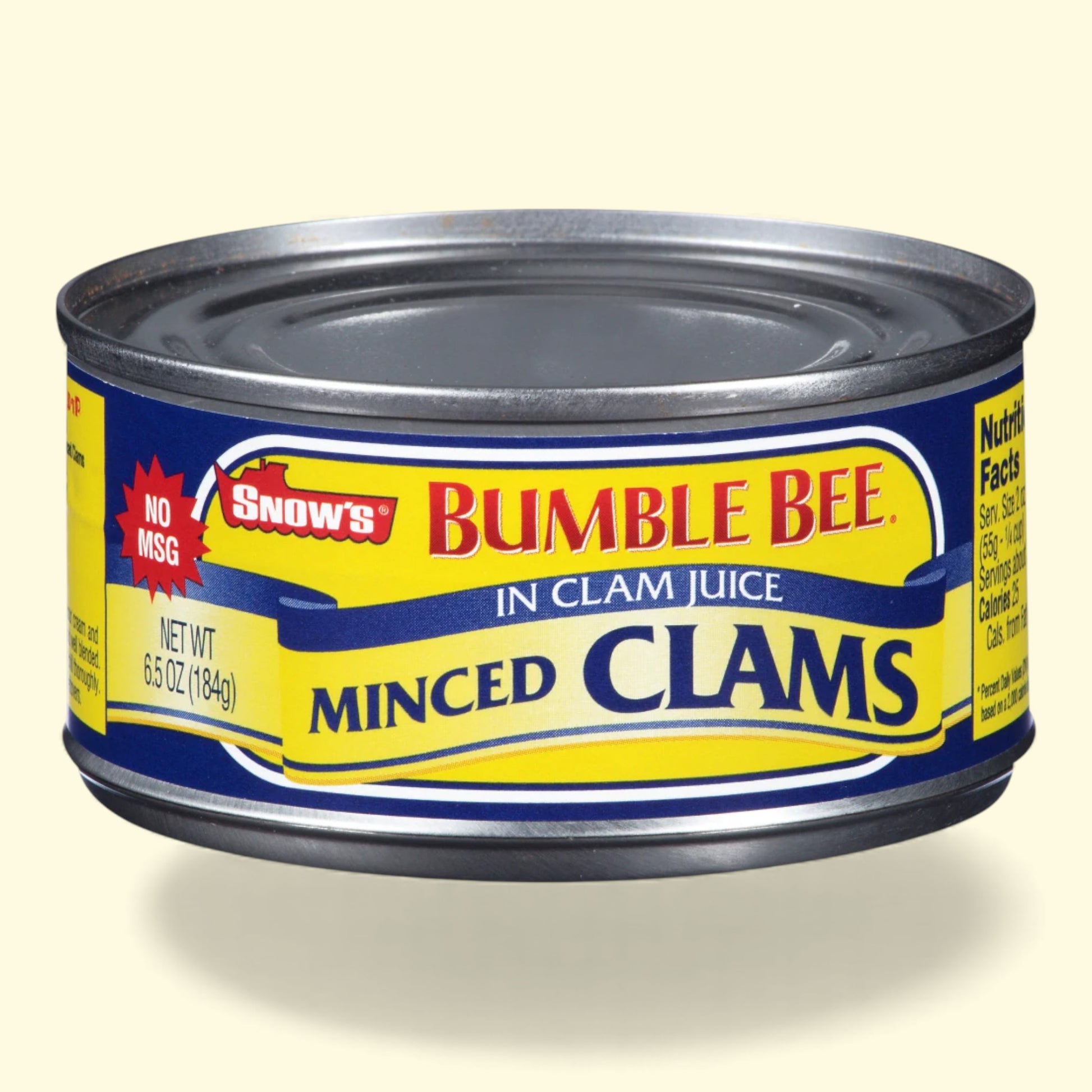 Bumble bee in clam juice minced clams