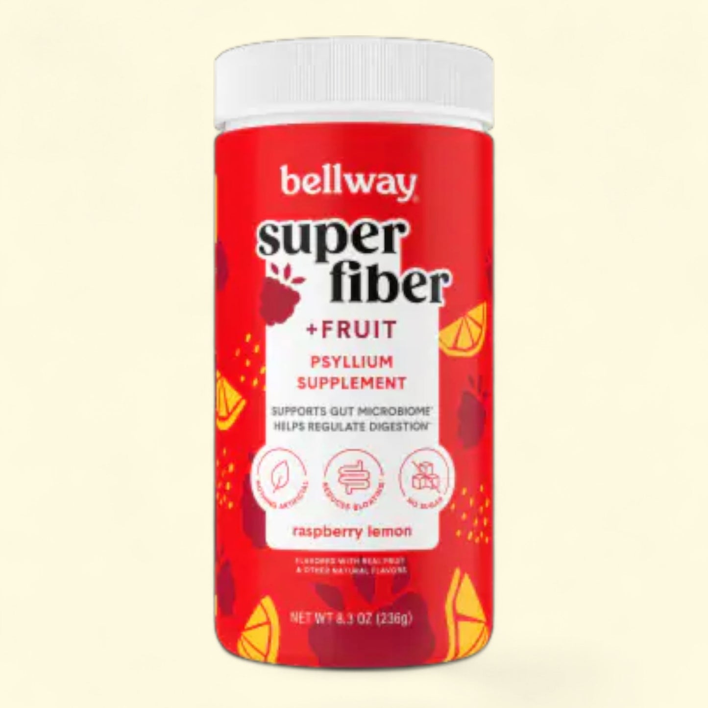 Bellway Super Fiber Powder + Fruit, Raspberry Lemon, 60 Servings — authentic US product shipped worldwide by Treatspree