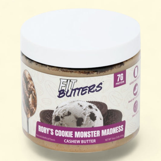 Fit Butters : le beurre de noix de cajou « Cookie Monster Madness » de Rory