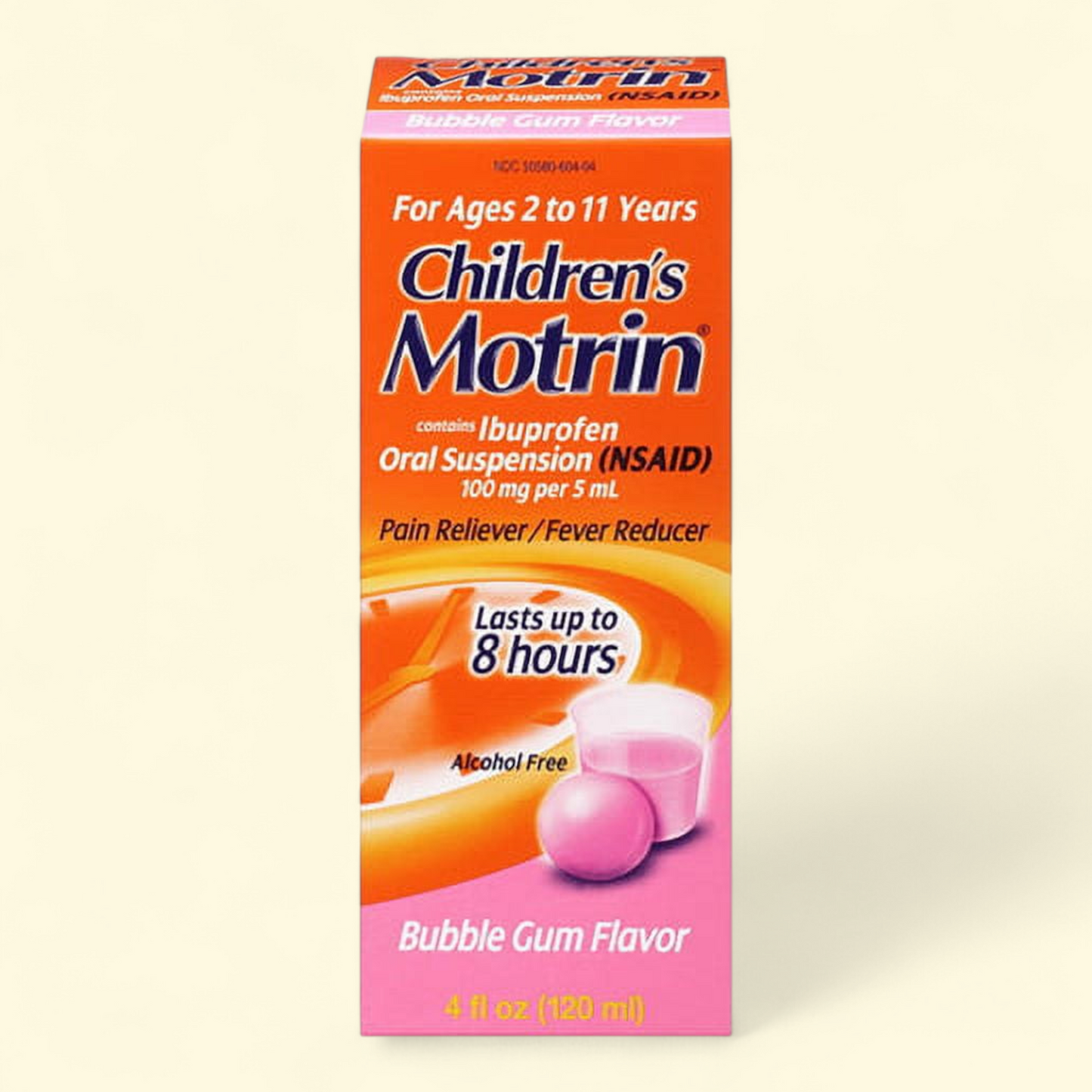 Children's Motrin Ibuprofen, Bubblegum Flavor, 4 fl. oz