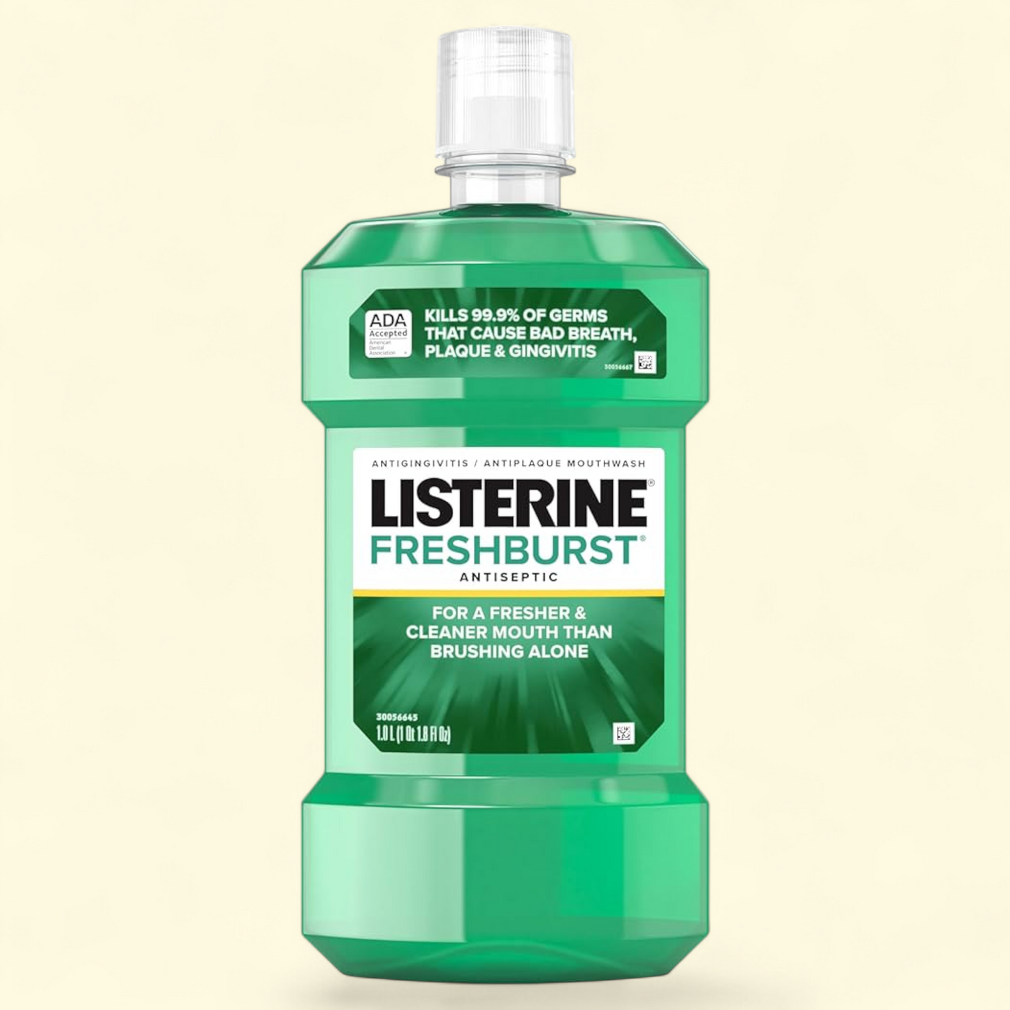 Listerine Freshburst Antiseptic Mouthwash, Mint, 1 L