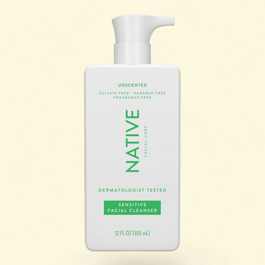 Native Facial Cleanser, Unscented, 12 fl oz