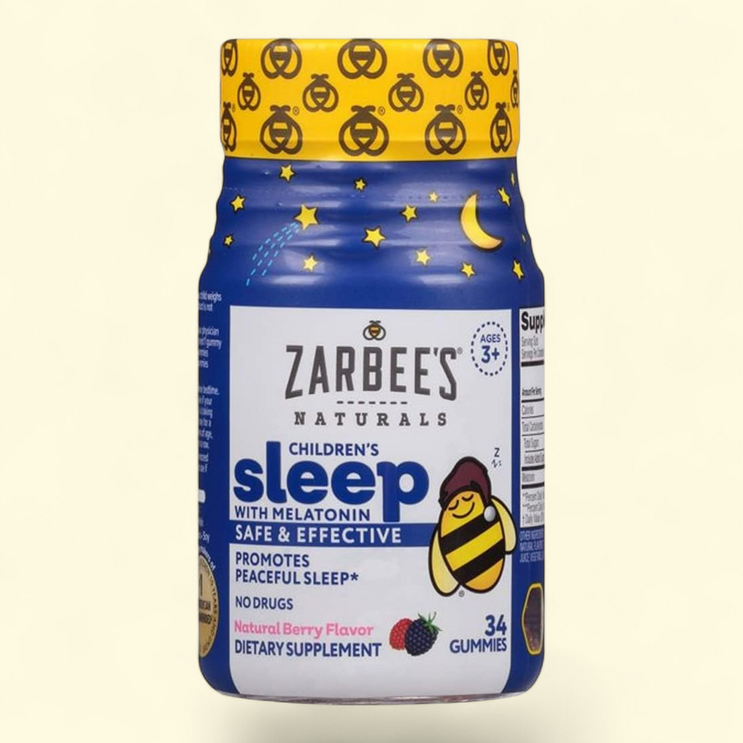Zarbee's Children's Sleep Gummies, Natural Berry, 34Ct
