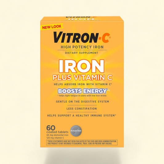 Vitron-C Iron Supplement, 60 Count